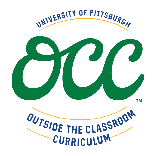 Transparent logo with green text reading OCC: Outside the Classroom Curriculum.