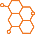 Orange honeycomb image